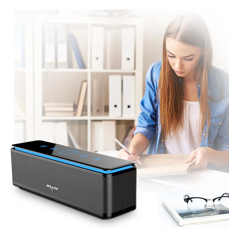 Bluetooth Колонка AMTERBEST S7 портативная с сенсорным управлением|Полочные АС| |
