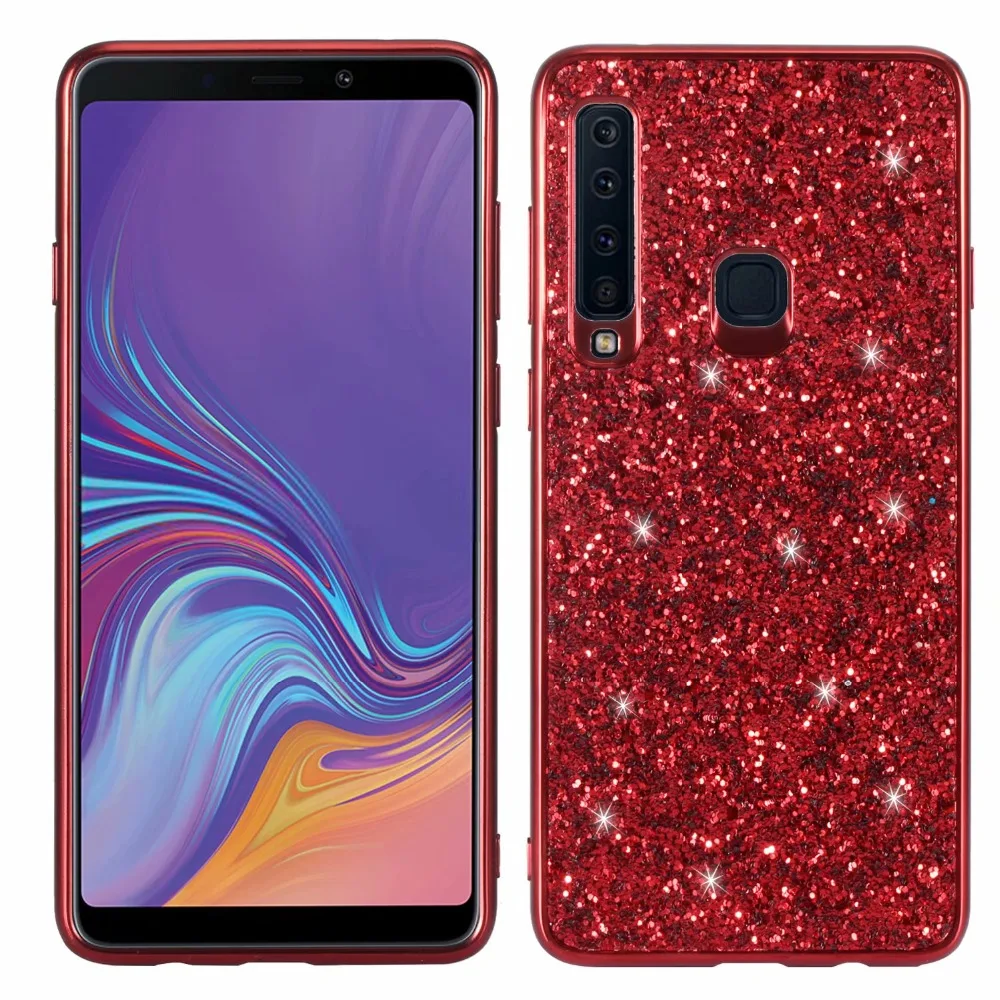 Блестящий Мягкий чехол с блестками для samsung Galaxy A9 чехол для samsung A9S/A9 Star Pro/A9200 A920F чехол