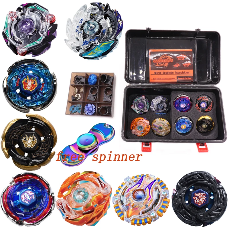 

Spin Tops Beyblade Burst Set Bey Blade Blades Toys 8 Spin Tops Beyblades+3 Launchers +2 handles B71 B74 BB28 BB105 BB108
