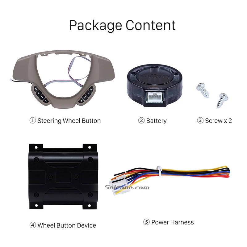 Seicane бежевый пластик обучения рулевое колесо аудио контроллер громкости музыки Bluetooth телефон дистанционная кнопка для Suzuki ertiga