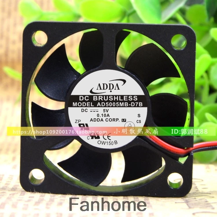 Для нового ADDA AD5005MB D7B 5015 5V 0.10A 5 см USB ультра тихий вентилятор