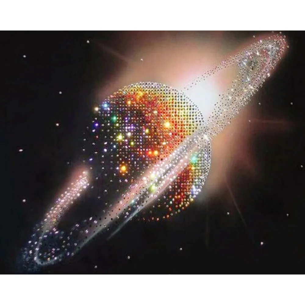 

Full Drill Square 5D DIY Diamond Embroidery Space Planet Diamond Painting Cross Stitch Diamond Mosaic Decoration Unframed ZX1431