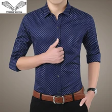 VISADA JAUNA,, Новое поступление, мужские рубашки, деловые, повседневные, Мужская одежда, длинный рукав, модная рубашка, тонкая, хлопок, Chemise Homme N961
