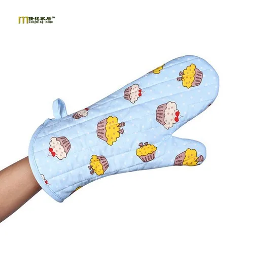 

1PC Heat Resistant Kitchen glove Thick barbecue grilling BBQ Grill Glove Oven Mitt Pot Holder Cooking glove LB 216