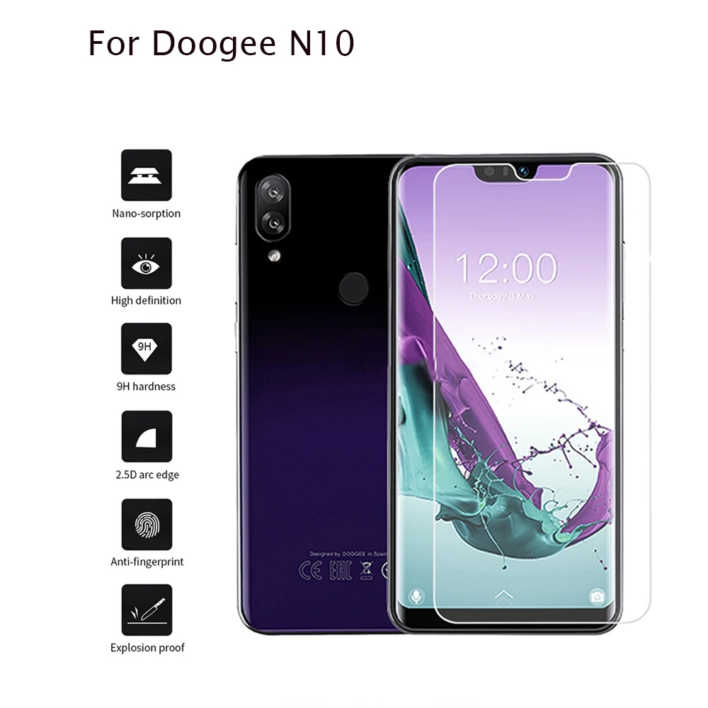 Закаленное стекло Для Doogee N10 N 10 5,8" Чехол, стеклянная защитная пленка на переднюю панель, Защита экрана для Doogee N10, пленка для мобильного телефона