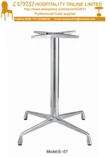 quality cross shaped Stainless steel table basement good for indoor and outdoor kd packing 1pc/carton fast delivery