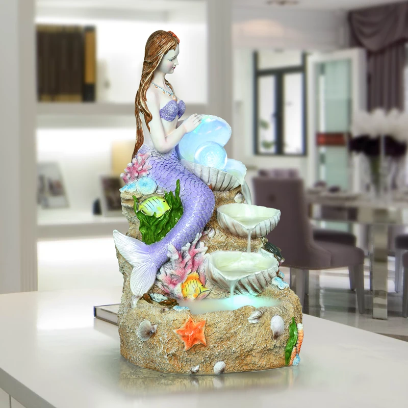 Европейский дом гостиная аквариум увлажнитель ТВ кабинет маленькие украшения фонтан для воды офисные настольные креативный подарок