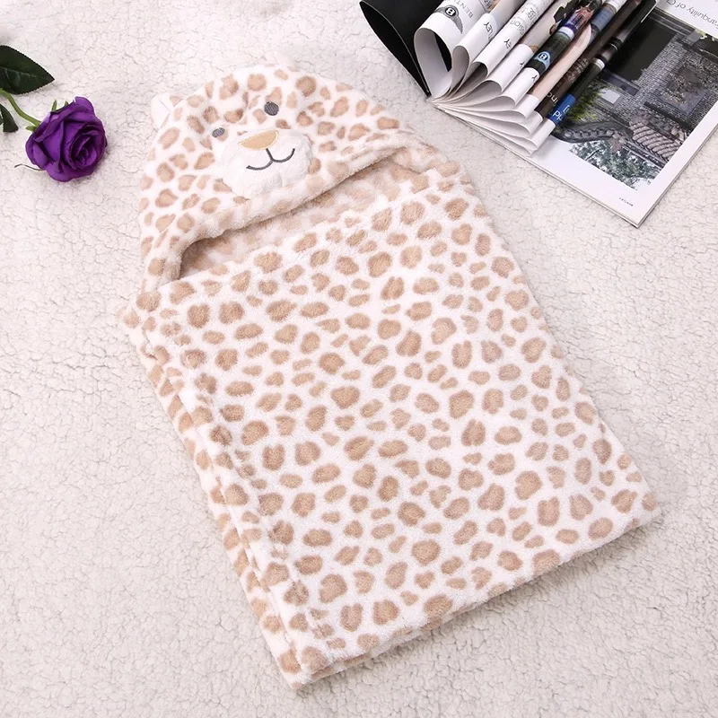 2016Baby blanket,Animal head blanket,newborn Swaddling,super soft and
