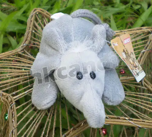 Классический серый слон игрушки Горячая Распродажа милые плюшевые игрушки магнит на холодильник Мягкие животные