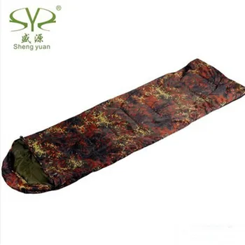 

Outdoors Keep Warm Camping Equipment Sleeping Bag Envelope Type Tactical Sports Climbing Fishing 5-25 Dgree Camo Travel Lazy Bag