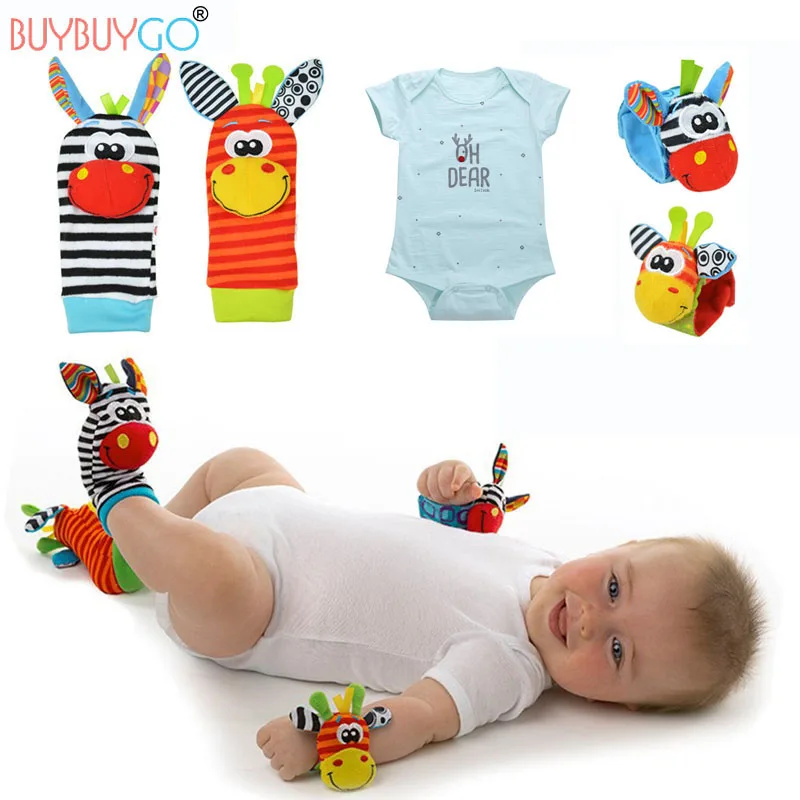 Buy Baby's Set 4Pcs Baby Socks & Hand Wrist Bells