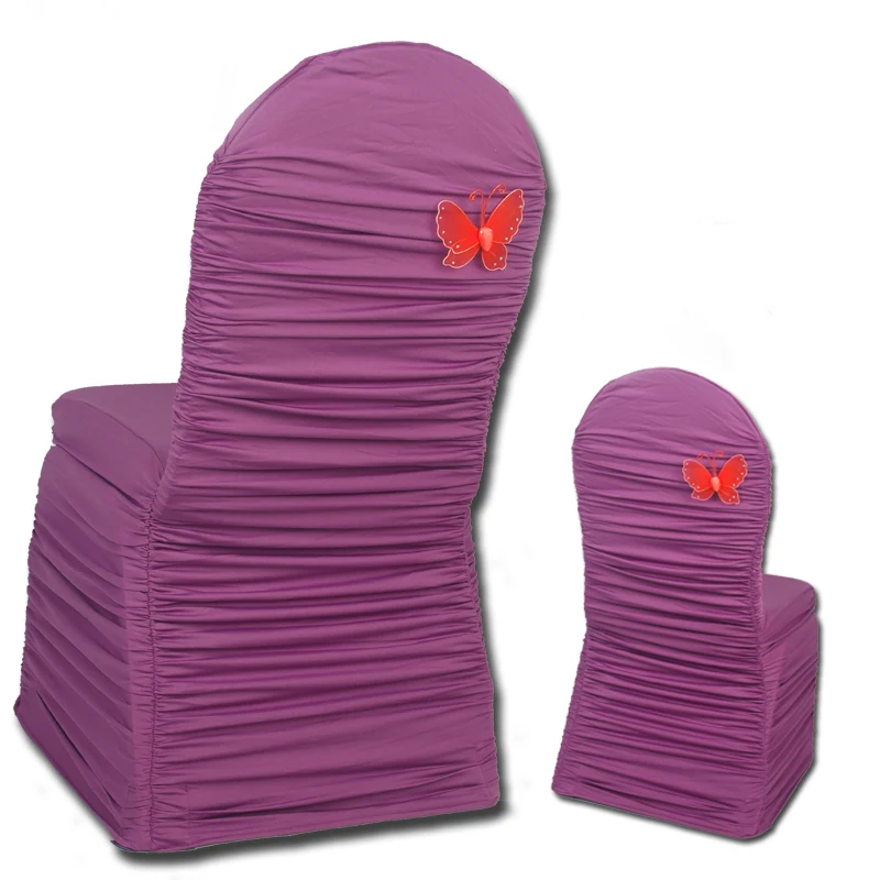 Elastic chair cover for banquet pleated chair coversin Chair Cover