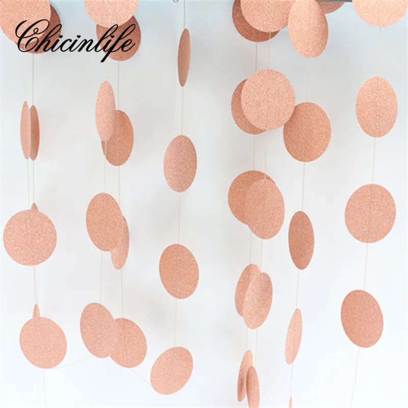 

Chicinlife 1set Star Round Christmas Paper Garland Bunting Happy Birthday Party Banner Baby Shower wedding Decoration Supplies