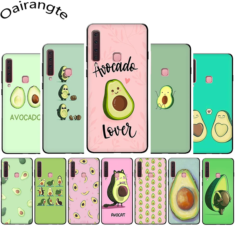 

lovely fruit avocado Cute Soft Silicone Phone case for Samsung A3 A5 A6 Plus A7 A8 A9 A10s 20s 30s 40s 50s 60 70 J6