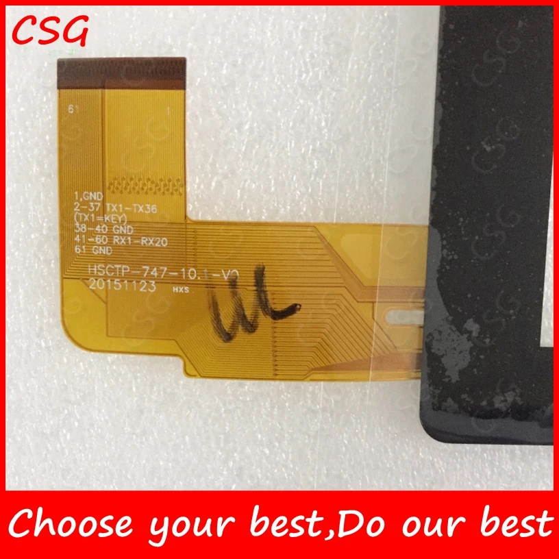 Original New Touch HSCTP-747-10.1-V0 For Chuwi Hi10 tablet PC Touch Screen Touch Glass for Chuwi Hi10 CW1515 Tempered glass Film