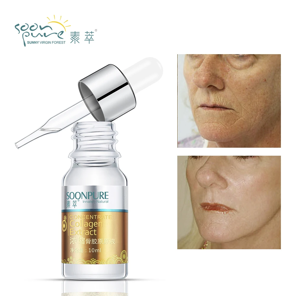 

SOONPURE Concentrated Collagen Anti-Wrinkle Serum Firming Anti-aging Face Moisturizing Essence Ageless Facail Care