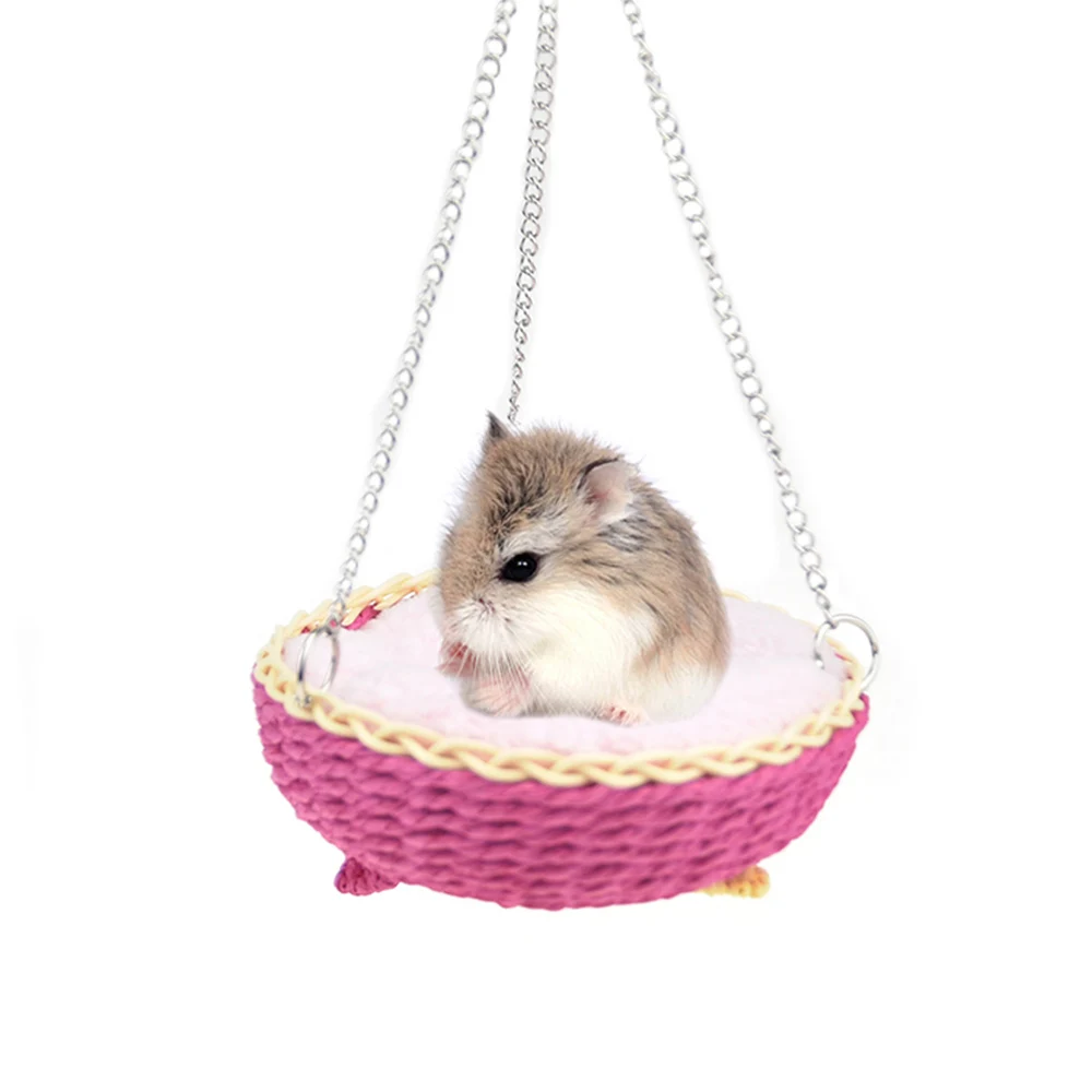 Handmade straw guinea pig Hamster house Bed hammock small animal Bird hedgehog chinchilla Bed