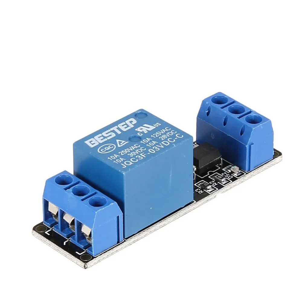 

3V 1 Channel Relay Module Interface Board Low Level Trigger Optocoupler for Arduino SCM PLC Smart Home Remote Control Switch