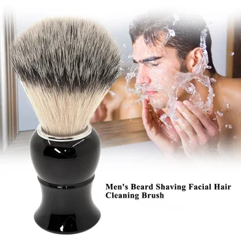 

Men's Shaving Brush Plastic Handle Beard Brush Professional Male Facial Brush Cleaning Tool Men Shaving Gromming Brush
