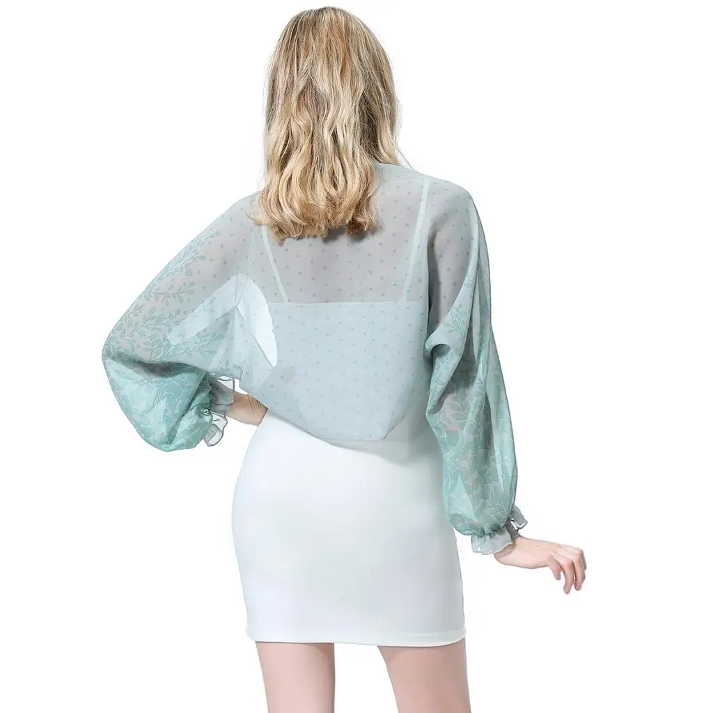 Fashion Women Open Front   Shrug Chiffon Sheer Summer Beach UV Protection Soft Silky Shawl Warp