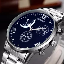 OUKESHI Marque Nouvelle Mode Montre Hommes En Acier Inoxydable Bande Style Business Casual Montre À Quartz Homme Horloge relogio masculino