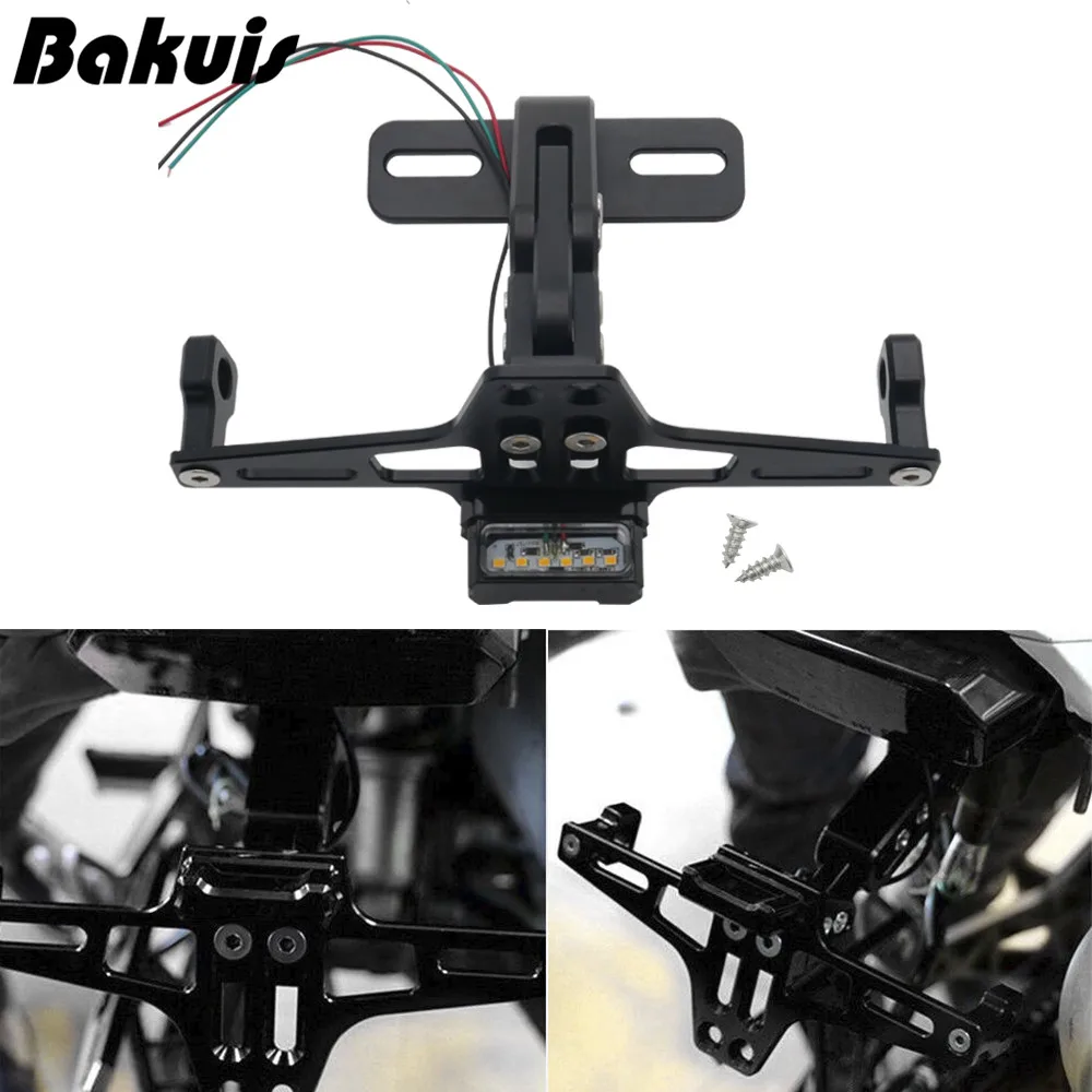 

Motorcycle License Plate Bracket Holder with Light For Honda CB 599 919 400 CB600 HORNET CBR 600 F2 F3 F4 F4i 900RR 250 VTR