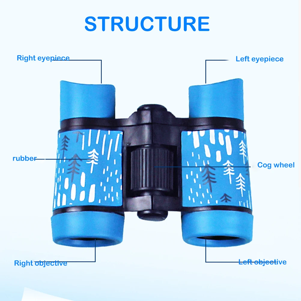 Телескоп 4x30 резиновый бинокль технология Открытый Обучение по методу Монтессори Образовательные игрушки для детей подарки на день рождения