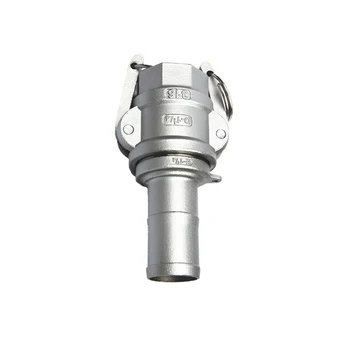 

3/4" 19mm Hose Barb x 3/4" BSP Female Thread 304 Stainless Steel D + E Type CamLock Fitting Pump Adapter Cam Groove Coupling