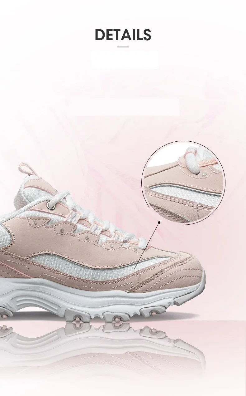 Skechers D'lites/Повседневная обувь; женская модная обувь на платформе; коллекция года; женская обувь на толстом каблуке; обувь на шнуровке; zapatos mujer; 11930-BBK