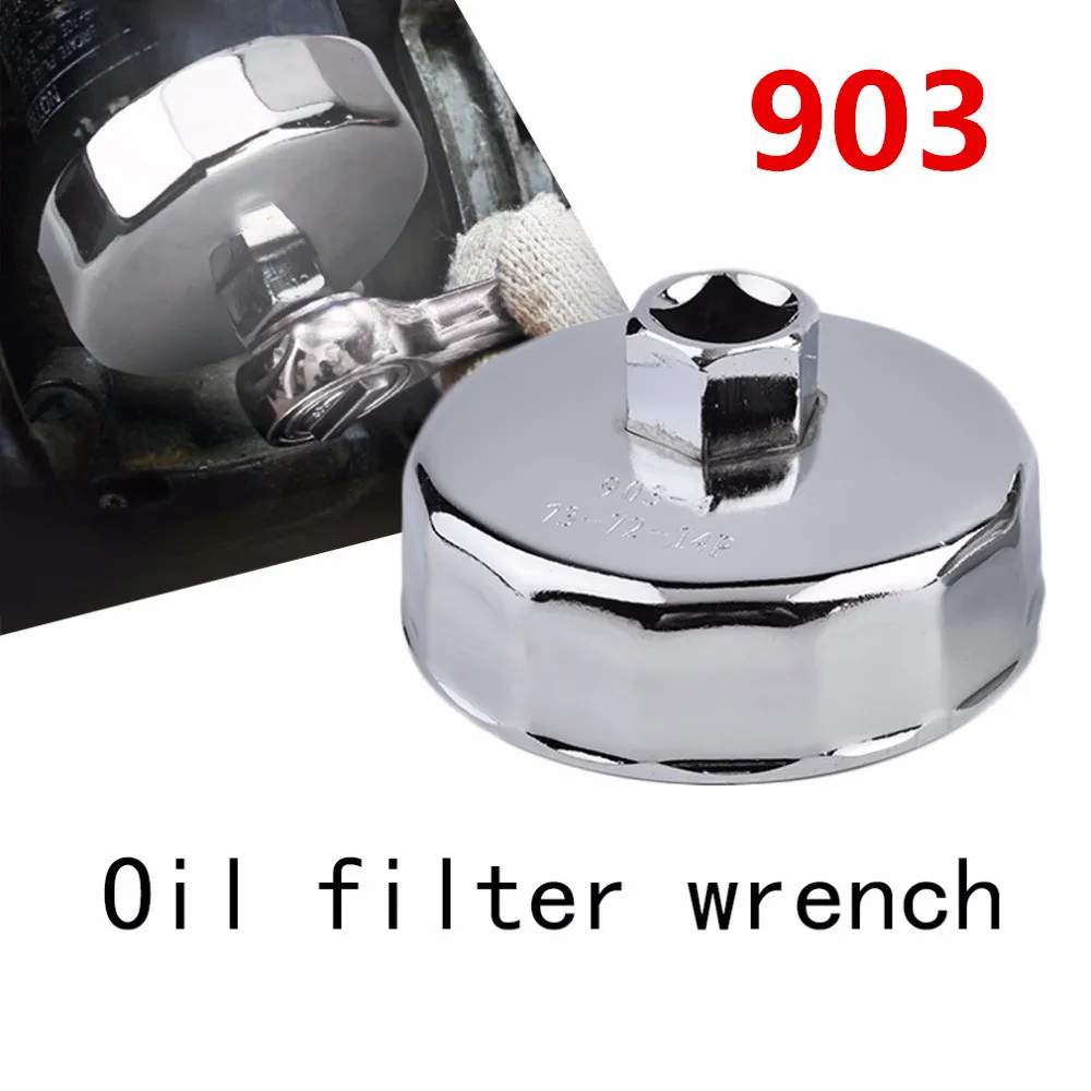 

Youwinme 903 Steel Oil Filter Wrench Socket Remover Tool 73-74mm 14 Tooth Flute For BMW AUDI Mercedes-Benz Volkswagen Kia