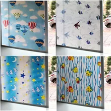 Stained fish window foil film Frosted glass sticker toning PVC Self-adhesive Decorative vinyl film for furniture window sticker hot selling dark gray adhesive rear projection foil 1 524m 0 6m rear projection film foil for shop window display