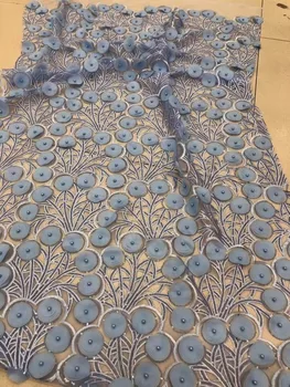 

top quality beaded Nigerian French Lace Fabric gray color Jolin-32227 African Guipure Lace Fabric