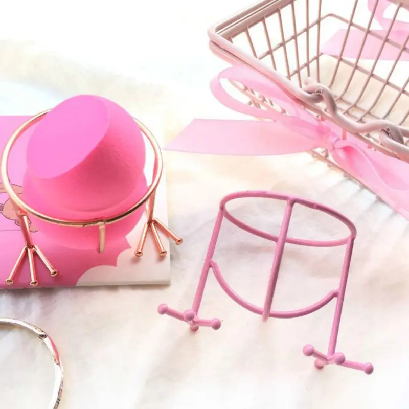 spesifikasi Beauty Makeup Blender Powder Puff Rak Penyimpanan Spons Pengeringan Berdiri Pemegang