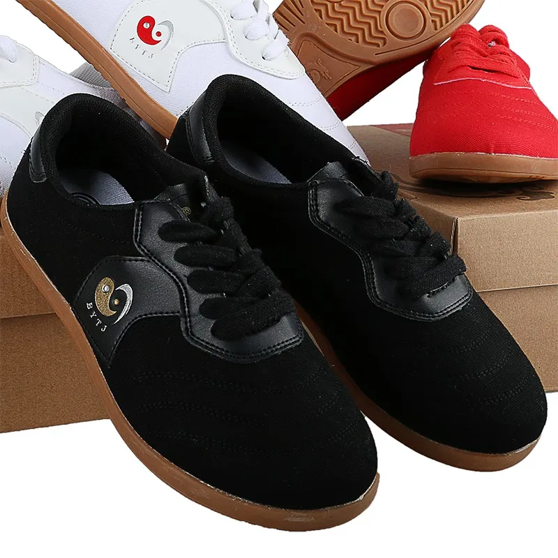Дешевая Высококачественная обувь Tai Chi, парусиновая обувь в китайском стиле, обувь для занятий боевыми искусствами, тхэквондо, каратэ, обувь для фитнеса