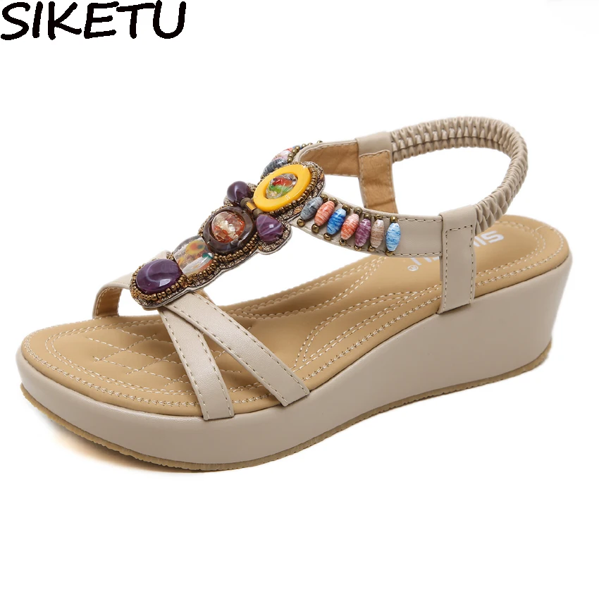 med wedge comfortable platform sandals