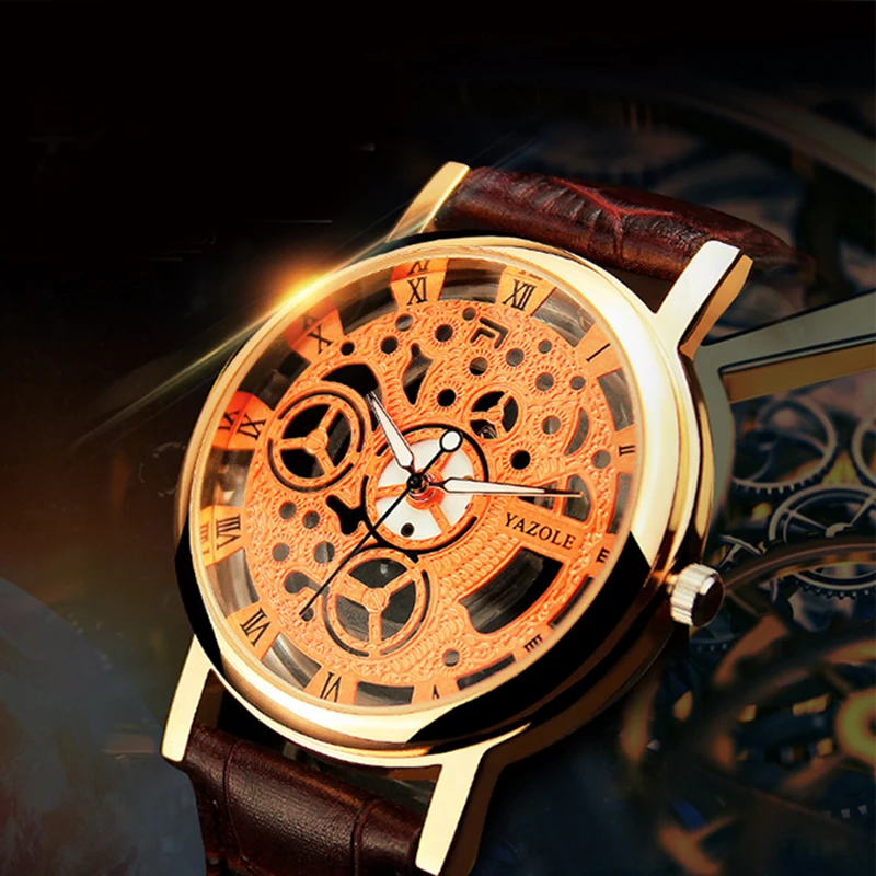

Relogio Masculino 2019 Brand Yazole Watch Business Belt Men's Watch Fashion Luminous Quartz Watch Unique Leisure Leather Watches