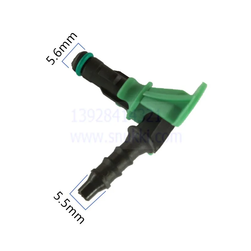 small size diesel injector return pipe for Siemens/vdo plastic green/black color 5pcs a lot