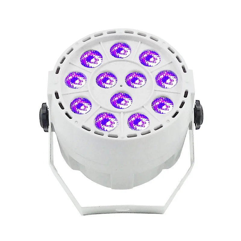 Мини Led плоский Par 12x3 Вт RGBW 4 цвета сценический моющийся светильник ing для DJ вечерние дискотеки 8 каналов DMX 512 Master/Save сценический светильник