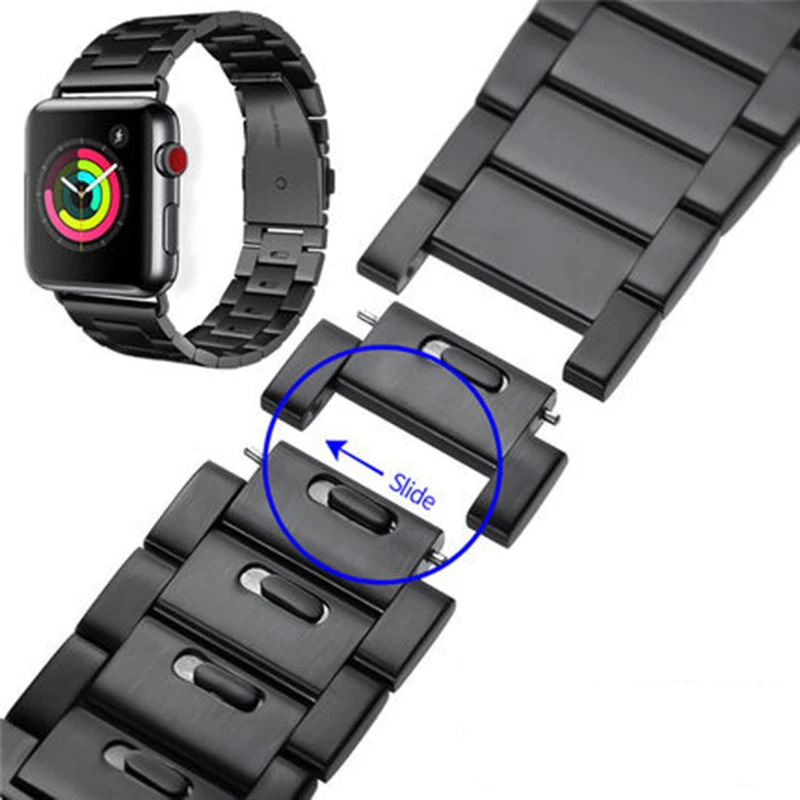 Браслет HOCO 44 мм 42 40 38 браслет Meatl для Apple Watch 5 4 3 2 1 с двойной пряжкой бабочкой|bracelet