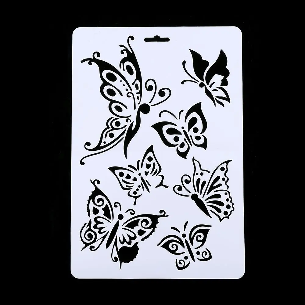 

1PC Butterfly Layering Stencils For Walls Painting Scrapbooking Stamps Album Decorative Embossing Paper Cards DIY Crafts Tools