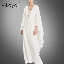 Летняя мода, длинный плащ, шелковое платье, белое платье в европейском и американском стиле