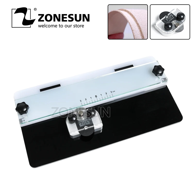 

ZONESUN Leather Segment Cutting Device Leather Edge Cutter Section Cutting tool