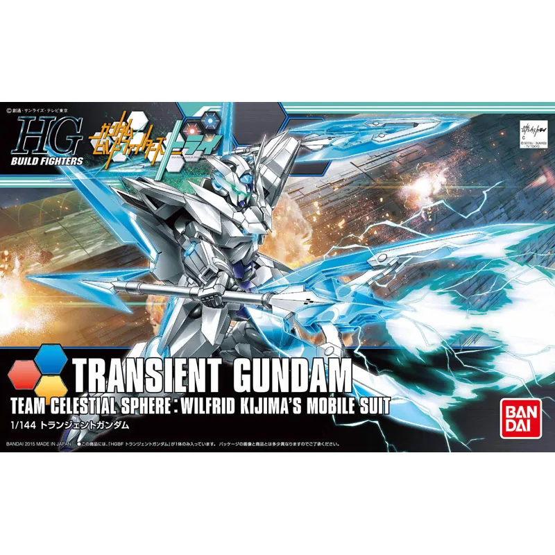 

1 PCS Bandai HG Build Fighters HGBF 034 1/144 Transient Gundam Mobile Suit Assembly Model Kits action figure gunpla juguetes