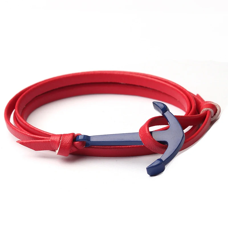 NIUYITID Blue Color Anchor Bracelet Cheap Hand Accessories For Men Boys Bracelet Tribal Wristbands Jewelry pulseira feminina (9)