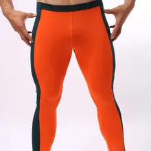 Бренд мужские компрессионные Под базовым слоем длинные спортивные лосины стрейч брюки 4 цвета размер S, M, L# FY06