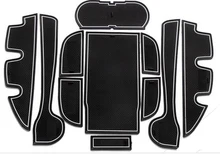 11 pz Auto antiscivolo Porta Porta Slot Mats Tappeti Posizione Cup Holder Pads Per Toyota Camry Porta Scanalatura Mat 2012 2013 2014 2015