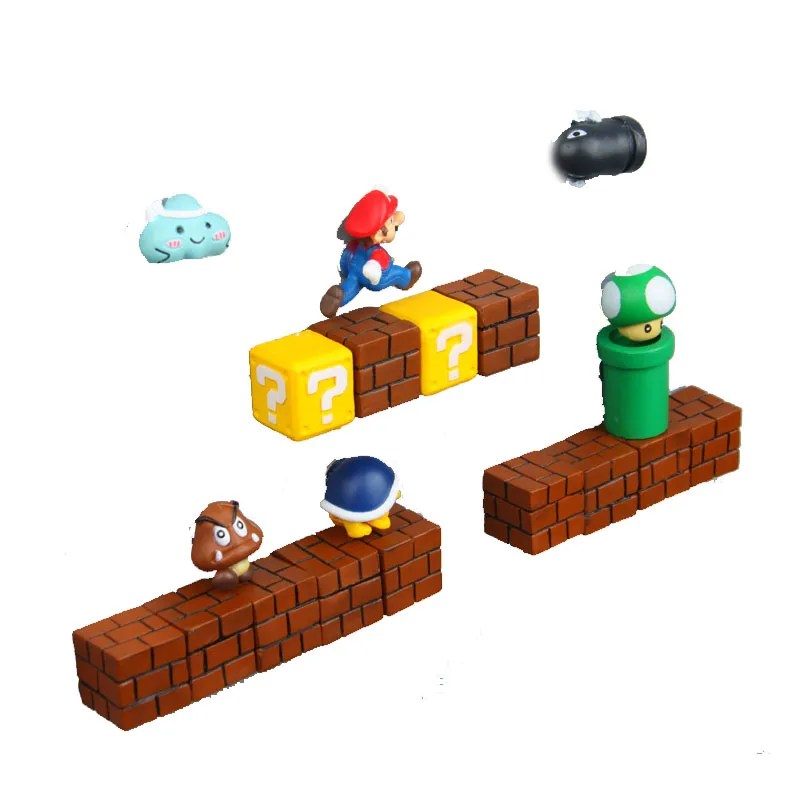 2 шт. магнитный 3D магнит на холодильник super mario фиксированная паста для домашнего