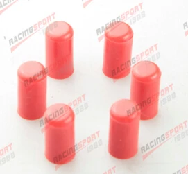 6 шт. 12 мм силиконовая заглушка Впускной вакуумный шланг заглушка силиконный капор - Цвет: RED