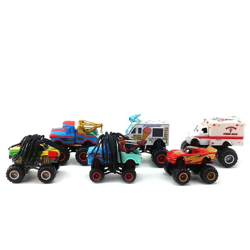 Машинки Диснея Pixar пугающие машинки McMean Rasta Carian Tormentor Monster Mater 1:55 литье под