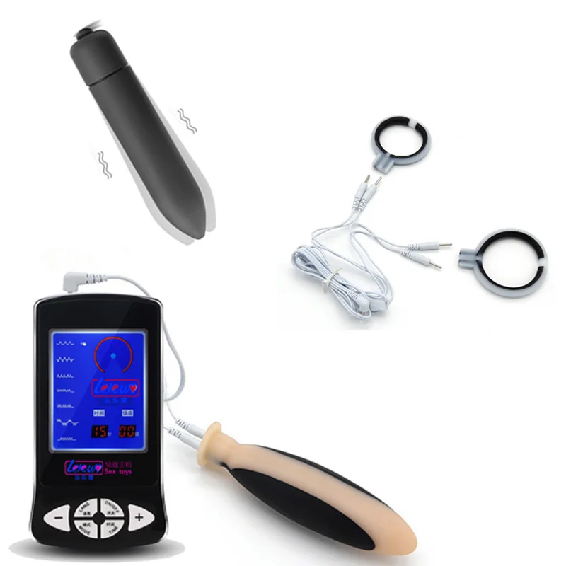 Electric-Shock-Anal-Pulg-Bullet-Vibrator-Electro-Shock-Butt-Plug-Medical-Theme-Adults-Sex-Toys-For